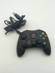 Original Xbox OEM S Type Black Controller with Breakaway Cable Tested - Picture 1 of 5