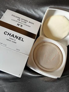 Chanel No 5 Poudre Apres Bain de Luxe 5 oz 142g - Luxus Körperpuder mit Puff - Bild 1 von 2