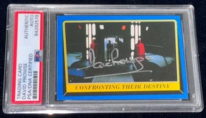 Dave Prowse "Darth Vader" Topps STAR WARS ROTJ Signed Rookie Card Auto (RC) PSA - Picture 1 of 6
