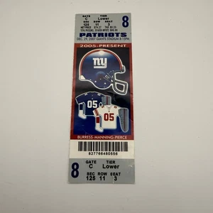2007 Patriots Perfect Season Ticket 16-0 Game Tom Brady Giants Dec 29 12/29/07 - Picture 1 of 9