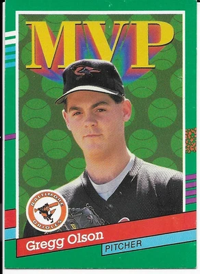 1991 Donruss Baseball #393 Gregg Olson MVP - Image 1 of 2