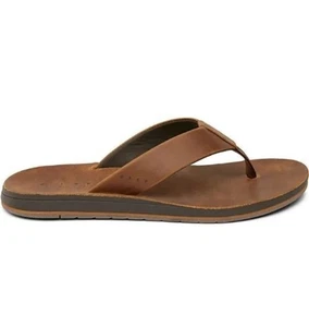 Reef Herren Ojai klassische Leder Flip-Flops - weiche Slipper Sandalen Größe: 13 - Bild 1 von 4
