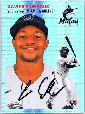 2023 Topps Chrome Platinum Anniversary - Xavier Edwards #149 Refractor (RC) - Image 1 of 2