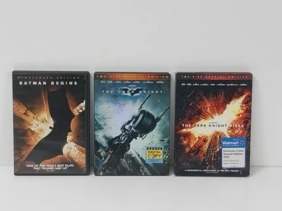 Batman Begins  Dark Knight Dark Knight Rises Trilogy DVDs - Image 1 of 4