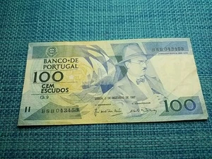 ๐ต๐น Portugal 100 Escudos 3 December 1987 P-179d.1 Banknotes 042625-19 - Picture 1 of 2