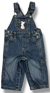 Mono vaquero de mezclilla reciclado parche bordado lechón unisex talla 9 m Pooh - Imagen 1 de 7