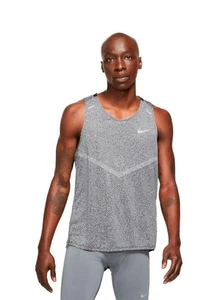Nike Herren Large Dri-FIT Rise 365 Laufen Tank Top (schwarz meliert) CZ9179-011 - Bild 1 von 5