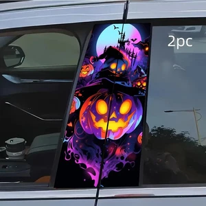 2pcs Car Door B-Pillar Stickers Halloween Pumpkin Scratch Sticker Sun Protection - Bild 1 von 25