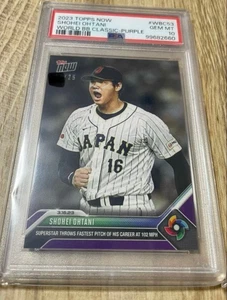 Tarjeta 2023 Topps Now Shohei Otani WBC PSA10 limitada a 25 piezas de Japón - Imagen 1 de 2