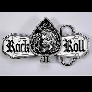  Hebilla de cinturón Rockabilly Rock`nRoll Buckle Devil Hotrod *511 - Imagen 1 de 2