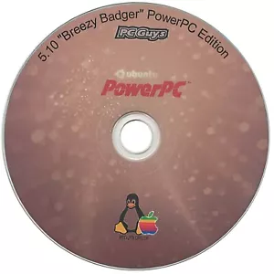 Ubuntu 5.10 "Breezy Badger" PowerPC Edition - CD Install - Apple Mac G3 G4 G5 iM - Picture 1 of 1
