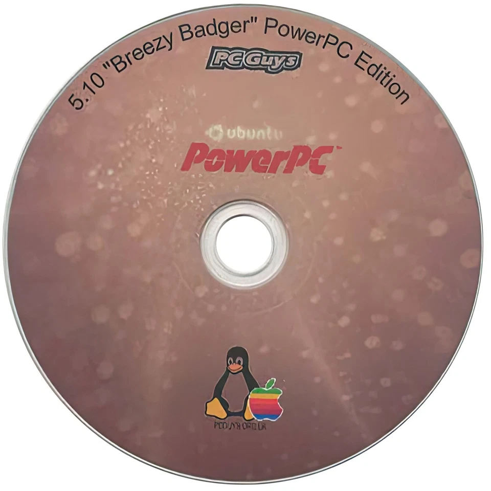 Ubuntu 5.10 "Breezy Badger" PowerPC Edition - CD Install - Apple Mac G3 G4 G5 iM - Image 1 of 1