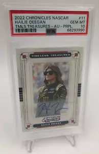 HAILIE DEEGAN PSA AUTO RARE/25 Signed TIMELESS TREASURES Card NASCAR GEM MINT 10 - Picture 1 of 12