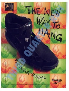 Vintage Shaq 1994 Reebok Werbung Sneaker Schuhe NBA Shaquille O'Neal Ad - Bild 1 von 1