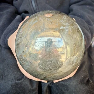 17,27 Pfund TOP natürliche Pyritkugel Mineralienpräparat Quarz Ornament Kristall Heilung - Bild 1 von 7