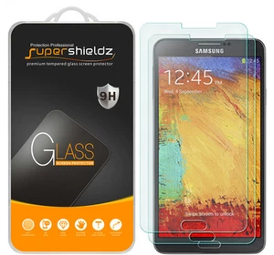 2X Supershieldz Tempered Glass Screen Protector Saver for Samsung Galaxy Note 3 - Picture 1 of 5