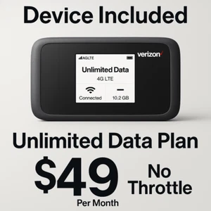 Verizon 4G LTE illimité | Point d'accès Mifi 8800 inclus | Sans limitation - Photo 1 sur 3
