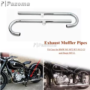 2pcs 32HP Retro Ural Exhaust Mufflers For BMW M72 M1 R71 R12 Dnepr MT12 -Steel - Bild 1 von 12