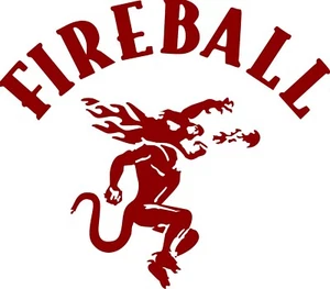 COMPATIABLE FIRE BALL DECAL STICKERS WISKEY - Picture 1 of 1