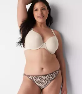 Lane Bryant CACIQUE Double String Bikini Panty BROWN TIGER PLUS Size 14/16 1X NW - Picture 1 of 3