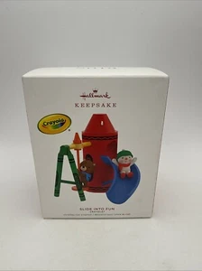 Hallmark Andenken "SLIDE INTO FUN" Crayola 2019 Ornament NEU - Bild 1 von 6