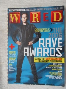 WIRED MAGAZINE JUNE 2006 BRYAN SINGER SUPERMAN RETURNS STEVE JOBS MARK CUBAN - Picture 1 of 2