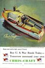 CHRIS CRAFT 'Express Cruiser' High-Speed Launch WW2 ADVERT 1944 Print Ad 693/136