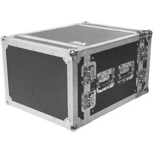 Heavy Duty 8 Space ATA Rack Case - 8U PA DJ Amplifier Flight Road Case
