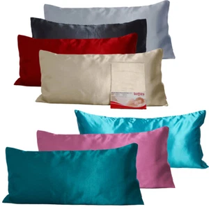 beties Satin Kissenbezug Glanz 40x80 cm Glanzsatin Kissenhülle anschmiegsam edel
