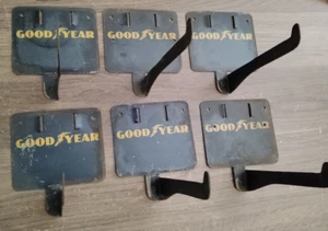 6 Vintage Goodyear Metal Fanbelt Sign Holders - Picture 1 of 6