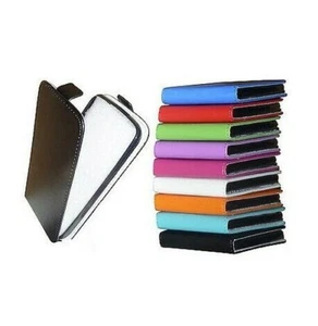 Hülle Cover Etui Kunstleder Wiko Highway Klar 4G Flip Case eine Wahl - Bild 1 von 1