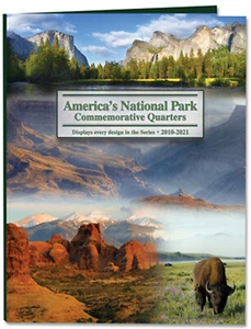 Carpeta a color Littleton DELUXE LCF40 National Park cuarto 2010-2021 libro 25 centavos - Imagen 1 de 8