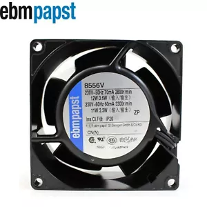 Ebm-papst 8556V Axial Fan 230VAC 12/11W 2800RPM 80*80*38mm All-Metal Cooling Fan - Picture 1 of 5