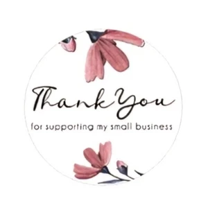 Thank You Stickers - 100 1-inch Stickers - Thank you For Supporting My Small... - Picture 1 of 2