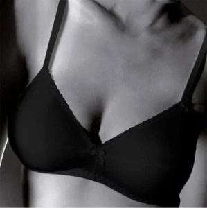Gios Reggiseno art 145 in cotone elasticizzato senza ferretto bianco nero nudo - Foto 1 di 4
