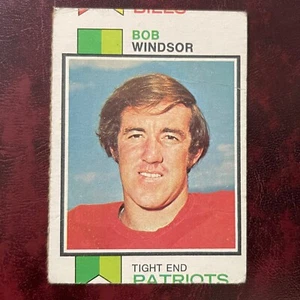 1973 Topps Set BOB WINDSOR MISCUT CARD #144 NEW ENGLAND PATRIOTS - Picture 1 of 2