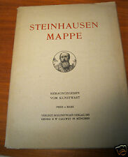 Steinhausen Mappe Herausgegeben vom Kunstwart Verlage Callwey München 4 Mark