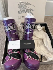 RARE! BURBERRY PRORSUM “Insects Of Britain” SS/15 Wellington Wellies Boots UK 5 - Picture 1 of 15