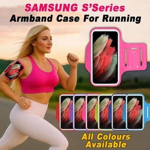 Arm Band Case For Samsung Galaxy S25/S24/S23/S22/S21/S20 Series Sports, Gym, Run - Picture 1 of 9