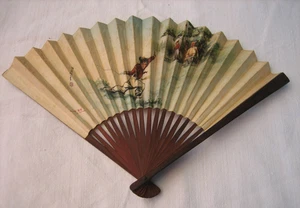 Ancien Eventail Chinois Chine Japon - Photo 1/10