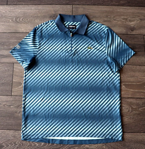 LACOSTE SPORT TENNIS POLO T-SHIRT RETRO RARE HYPE Y2K SIZE FR 5 US L ...