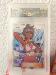 AP 9.5 OLIVIA 111 CRIMSON INVASION SUN & MOON TRAINER POKEMON - Imagen 1 de 1