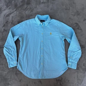 Ralph Lauren Shirt Mens Medium Blue Button Down Long Sleeve - Picture 1 of 10