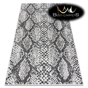 Amazing Modern Flat Woven SISAL RUG SION snake skin ecru black easy to clean - Picture 1 of 6