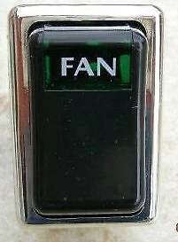 Interruptor ventilador calentador MG iluminado para 1973-1976 MGB y MG Midget 73-76 Foto 1 de 2