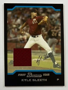 2004 Bowman #BDP158 Kyle Sleeth Relic Card AR47 - Picture 1 of 2
