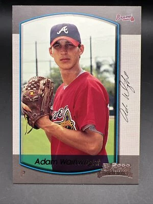 2000 Bowman Draft #93 Adam Wainwright Atlanta Braves Rookie Card RC -Cardinals! - Image 1 of 2