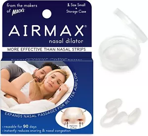 AIRMAX Nasal Dilator for Better Sleep - Natural, Small (Pack of 1), Clear - Picture 1 of 5