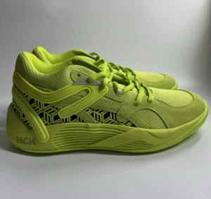 PUMA Men’s 9 TRC Blaze Court Basketball Shoes x MCM Low Top Acid Lime 377623-01 - Picture 1 of 8