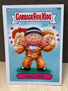 TRIPLE TED 19b Garbage Pail Kids 2012 Brand New Series 1 BNS1 GPK Sticker - Picture 1 of 2